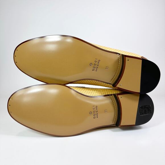 Gucci Horsebit Raffia & Leather Loafer - Men’s 11.5 - Picture 5 of 8